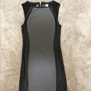 H&M Divided Mixed Material Mini Dress Size 4